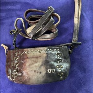 BED|STU Distressed Brown Leather Crossbody Bag/Pouch